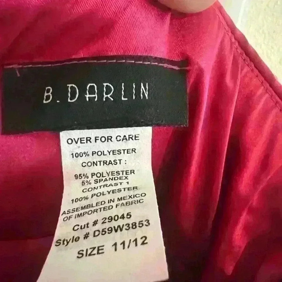 B. Darlin Pink Sequin Ruffle Dress- Size 11/12- Worn Once! excellent condition - Picture 4 of 4